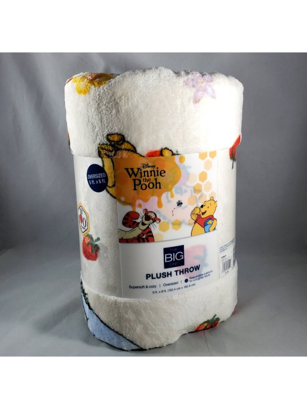 Disney Winnie the Pooh Strawberries & Friends Plush Throw Kohls The Big One New